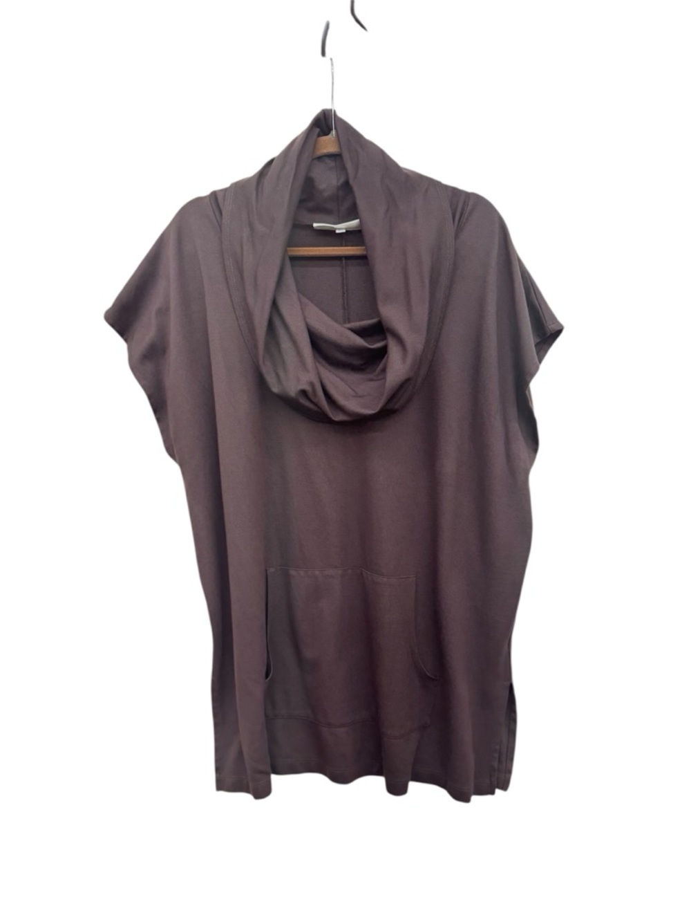 Bryn Walker Brown Cowl Neck Poncho Tunic Top Oversized